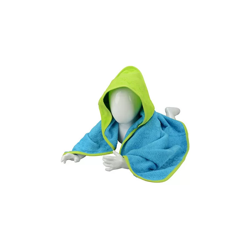 Serviette bébé à capuche ultra douce en coton, format 75 x 75 cm, 360 g/m²