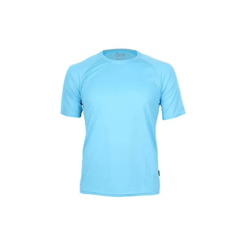 T-shirt de sport homme manches raglan en micro-polyester respirant, coupe ajustée, 135 g/m²