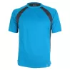 T-shirt de sport homme bicolore en micropolyester léger à manches courtes, 135 g/m²