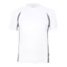 T-shirt de sport manches courtes micropolyester léger, coupe ajustée, manches raglan, 135 g/m²
