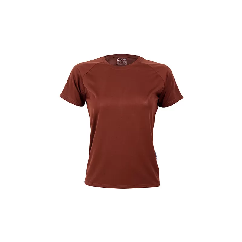 T-shirt de sport femme manches raglan en micro-polyester respirant, coupe ajustée, 135 g/m²