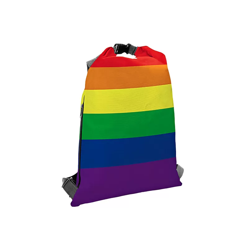 Sac à dos léger en polyester réversible avec motif en diamant
