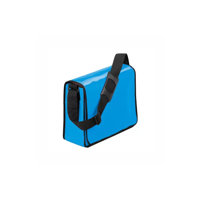 Sac à bandoulière en toile bâche de camion, grande poche à scratch