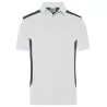 Polo de travail homme durable coton et polyester, empiècements contrastés, 200 g/m²