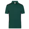 Polo de travail homme durable coton et polyester, empiècements contrastés, 200 g/m²