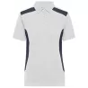 Polo de travail femme durable coton et polyester, empiècements contrastés, 200 g/m²