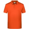 Polo homme classique coton biologique col polo, manches courtes, 180 g/m²