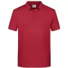 Polo homme classique coton biologique col polo, manches courtes, 180 g/m²