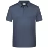 Polo homme classique coton biologique col polo, manches courtes, 180 g/m²