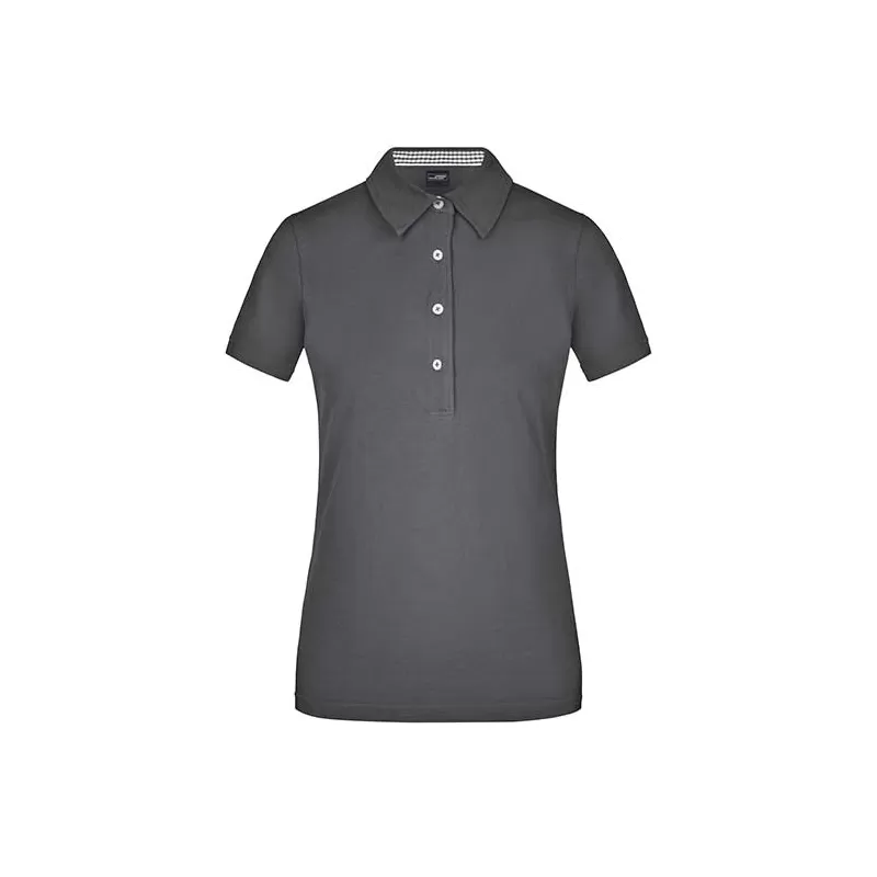 Polo femme fashion en coton fin piqué classique, 195 g/m²