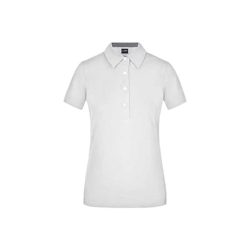 Polo femme fashion en coton fin piqué classique, 195 g/m²