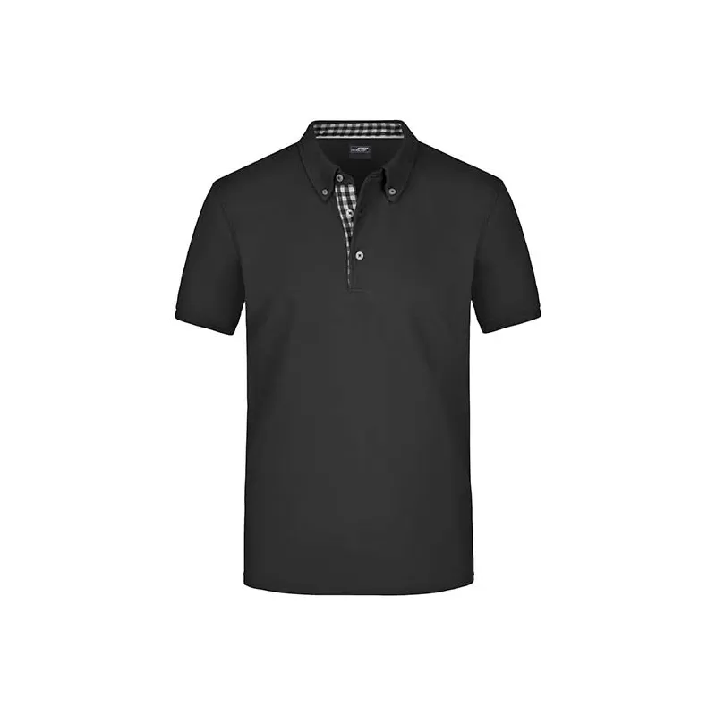 Polo homme fashion en coton fin piqué classique, 195 g/m²
