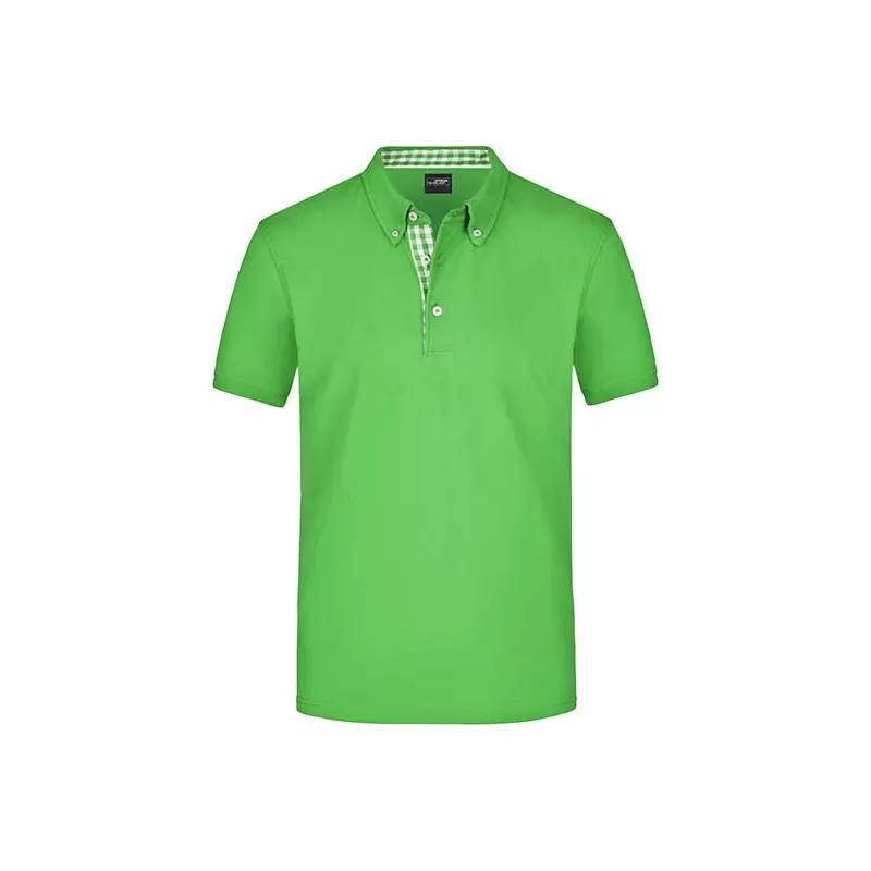 Polo homme fashion en coton fin piqué classique, 195 g/m²