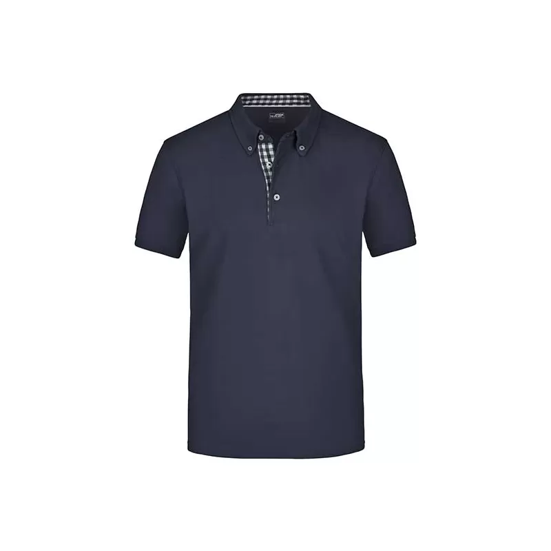 Polo homme fashion en coton fin piqué classique, 195 g/m²