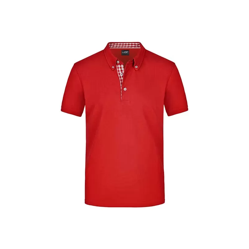 Polo homme fashion en coton fin piqué classique, 195 g/m²