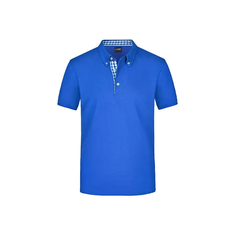 Polo homme fashion en coton fin piqué classique, 195 g/m²