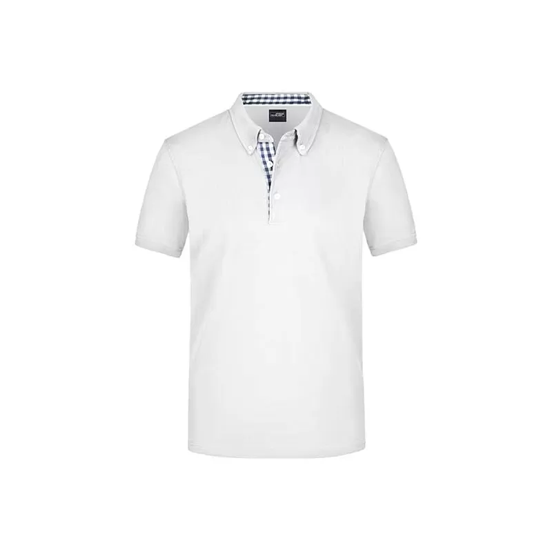Polo homme fashion en coton fin piqué classique, 195 g/m²