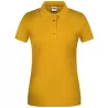 Polo de travail femme bio résistant manches courtes, 200 g/m²