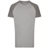 T-shirt coupe classique longue manches raglan en coton prérétréci, 160 g/m²