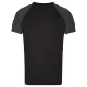 T-shirt homme manches raglan en coton prérétréci et lavé aux enzymes, 160 g/m²