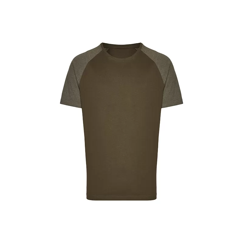 T-shirt homme manches raglan en coton prérétréci et lavé aux enzymes, 160 g/m²