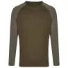 T-shirt manches longues coupe classique en coton prérétréci lavé aux enzymes, 160 g/m²