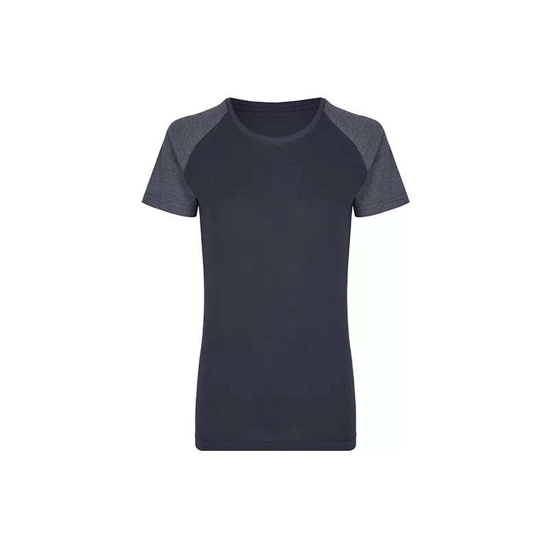 T-shirt femme manches raglan en coton prérétréci et lavé aux enzymes, 160 g/m²