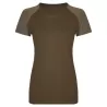T-shirt femme manches raglan en coton prérétréci et lavé aux enzymes, 160 g/m²