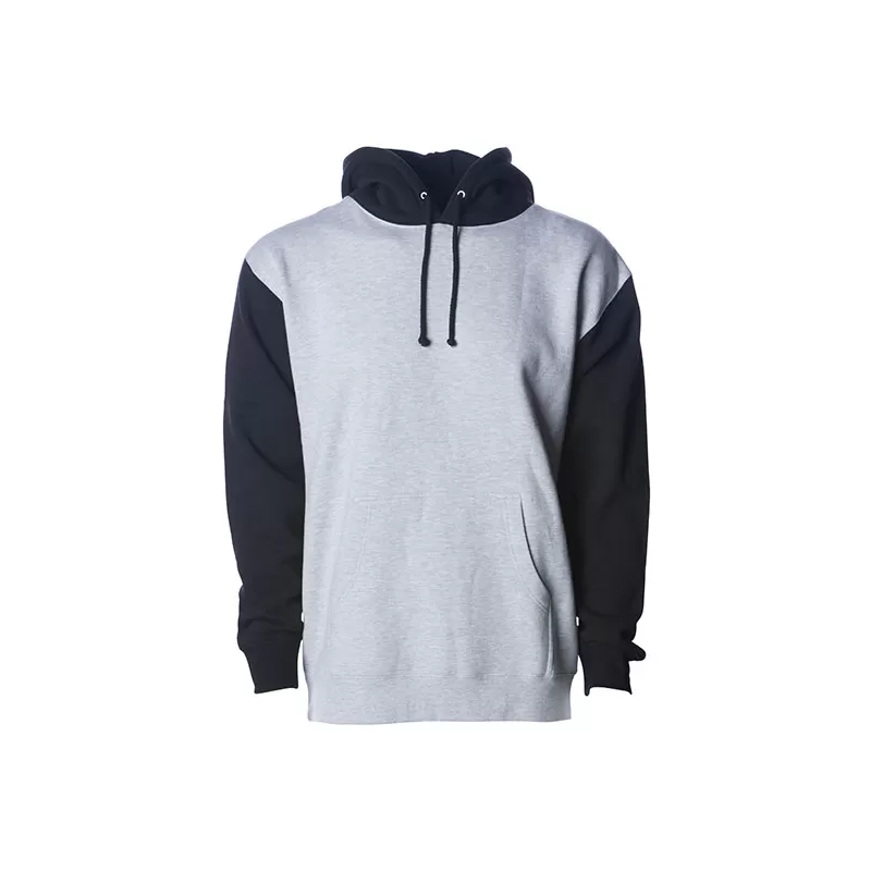 Sweat à capuche épais en coton et polyester, capuche en polaire, 330 g/m²