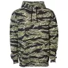 Sweat à capuche épais en coton et polyester, capuche en polaire, 330 g/m²