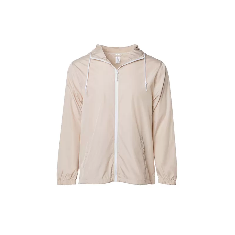 Veste coupe-vent et imperméable légère à capuche unisexe, 82 g/m²