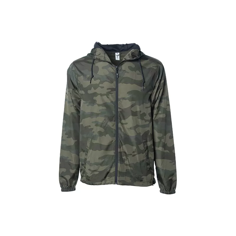Veste coupe-vent et imperméable légère à capuche unisexe, 82 g/m²