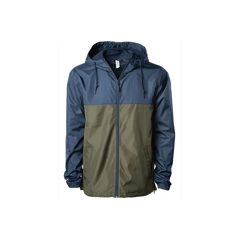 Veste coupe-vent et imperméable légère à capuche unisexe, 82 g/m²