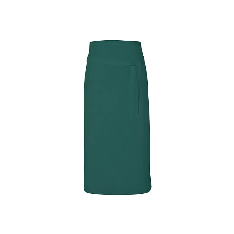 Tablier long sans bavette en coton avec poche avant, 200 g/m²