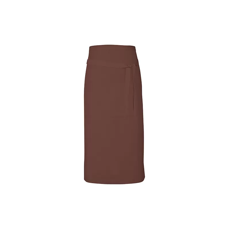 Tablier long sans bavette en coton avec poche avant, 200 g/m²