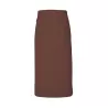 Tablier long sans bavette en coton avec poche avant, 200 g/m²