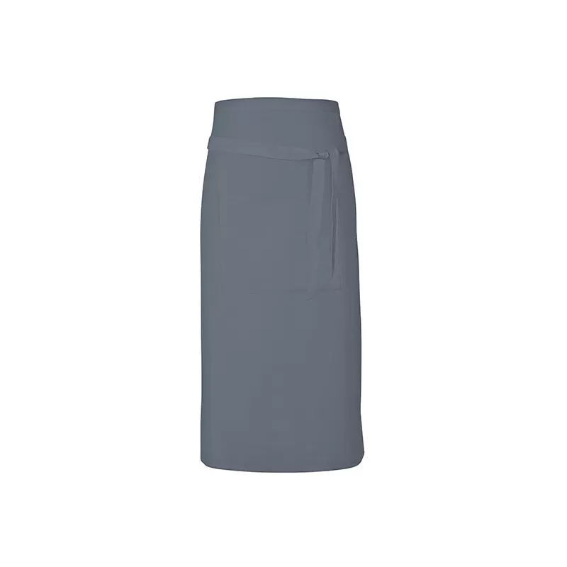 Tablier long sans bavette en coton avec poche avant, 200 g/m²