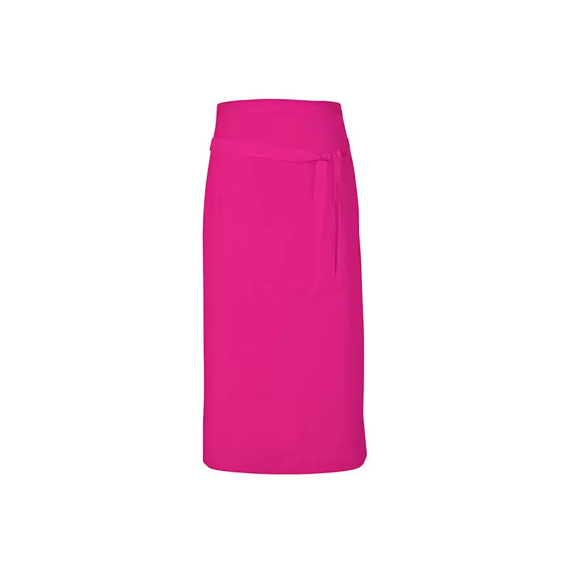 Tablier long sans bavette en coton avec poche avant, 200 g/m²