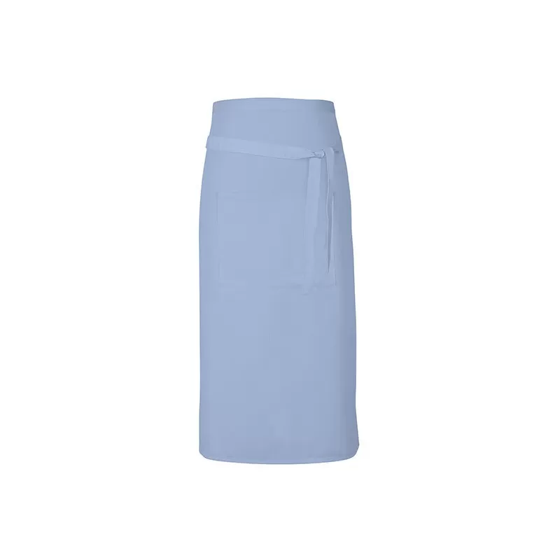 Tablier long sans bavette en coton avec poche avant, 200 g/m²