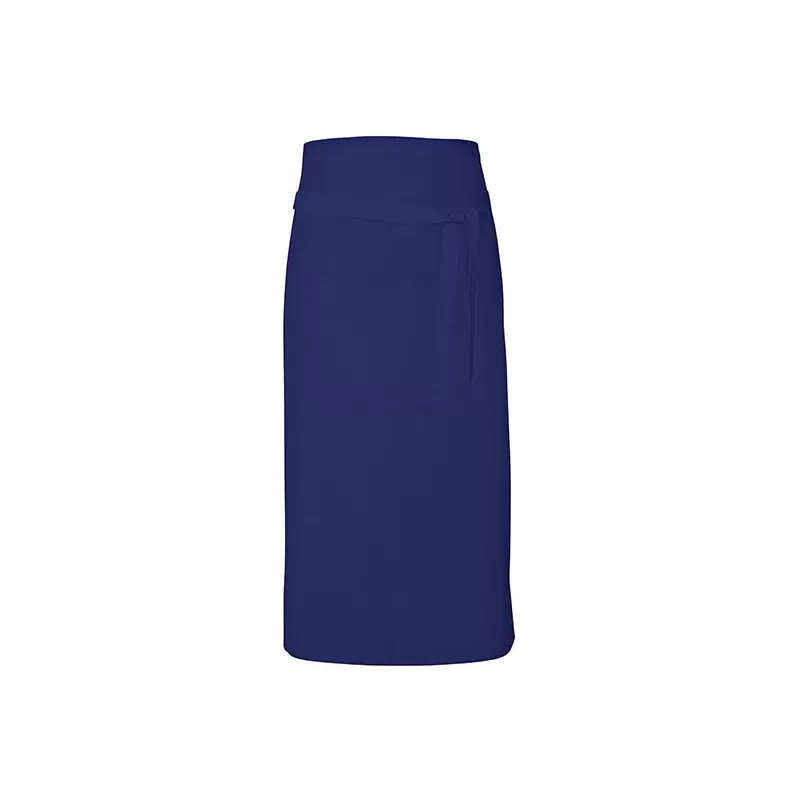 Tablier long sans bavette en coton avec poche avant, 200 g/m²