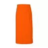 Tablier long sans bavette en coton avec poche avant, 200 g/m²