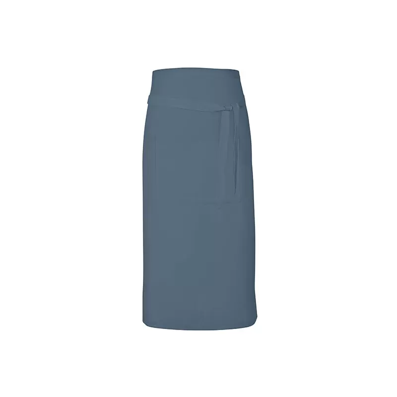 Tablier long sans bavette en coton avec poche avant, 200 g/m²