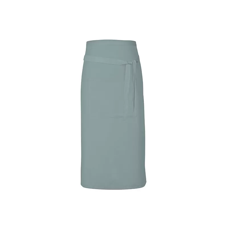 Tablier long sans bavette en coton avec poche avant, 200 g/m²