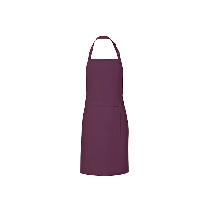 Tablier de barbecue en coton et polyester sergé, poche avant, 200 g/m²