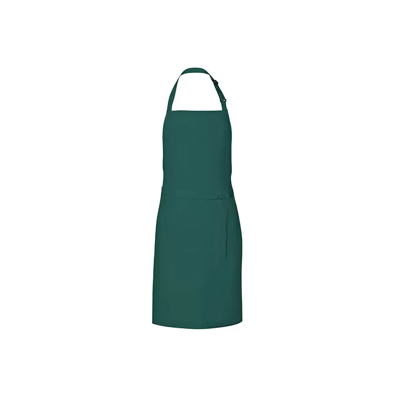Tablier de barbecue en coton et polyester sergé, poche avant, 200 g/m²