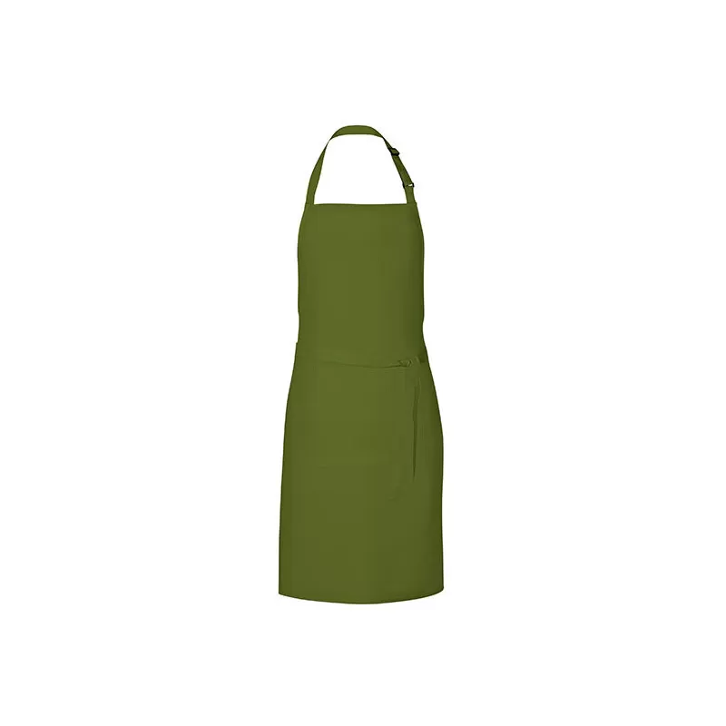 Tablier de barbecue en coton et polyester sergé, poche avant, 200 g/m²