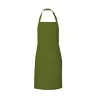 Tablier de barbecue en coton et polyester sergé, poche avant, 200 g/m²