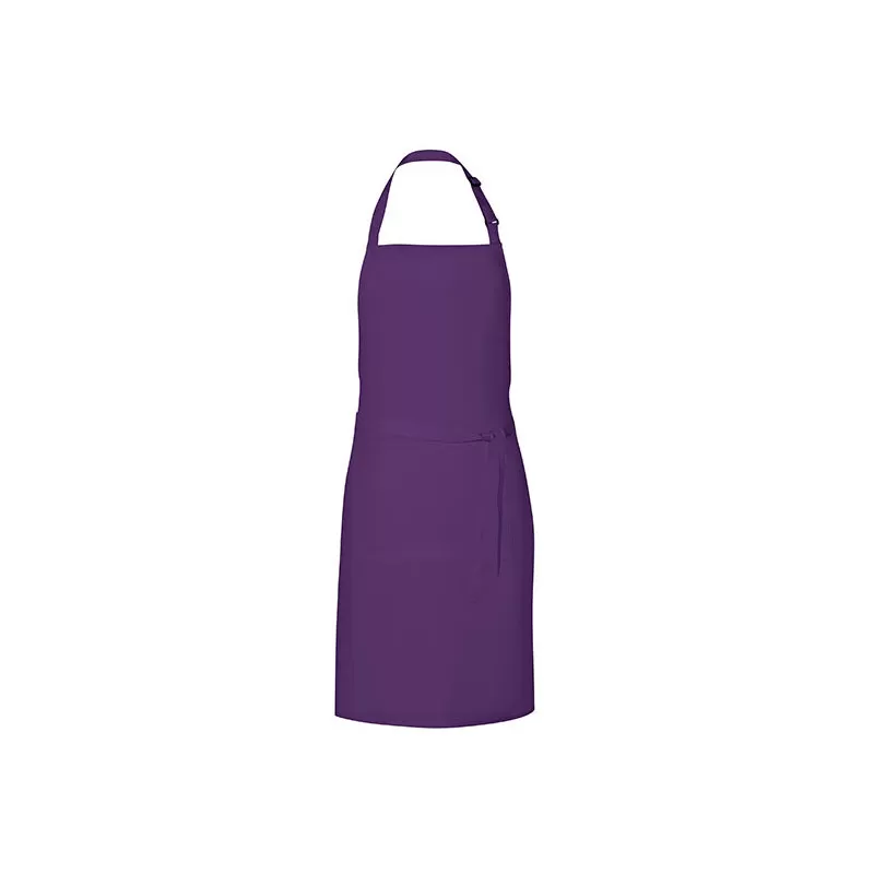 Tablier de barbecue en coton et polyester sergé, poche avant, 200 g/m²