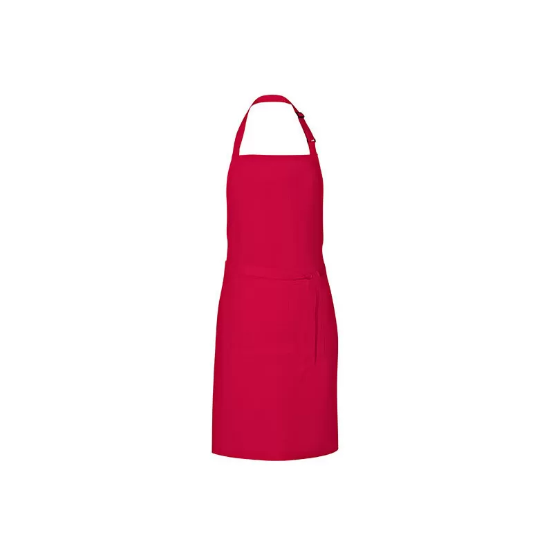 Tablier de barbecue en coton et polyester sergé, poche avant, 200 g/m²