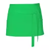 Tablier de cuisine court en coton sergé avec grande poche avant, 200 g/m²
